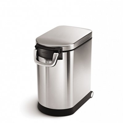 Simplehuman 1.5 Liter / 0.4 Gallon Mini Countertop Trash Can, Brushed  Stainless