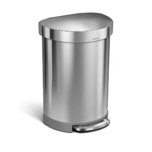 Semicircular trash can 60l